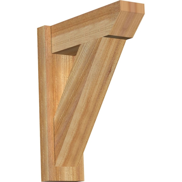 Ekena Millwork Traditional Slat Rough Sawn Outlooker, Western Red Cedar, 6"W x 18"D x 22"H OUT06X18X22TRA06RWR - main